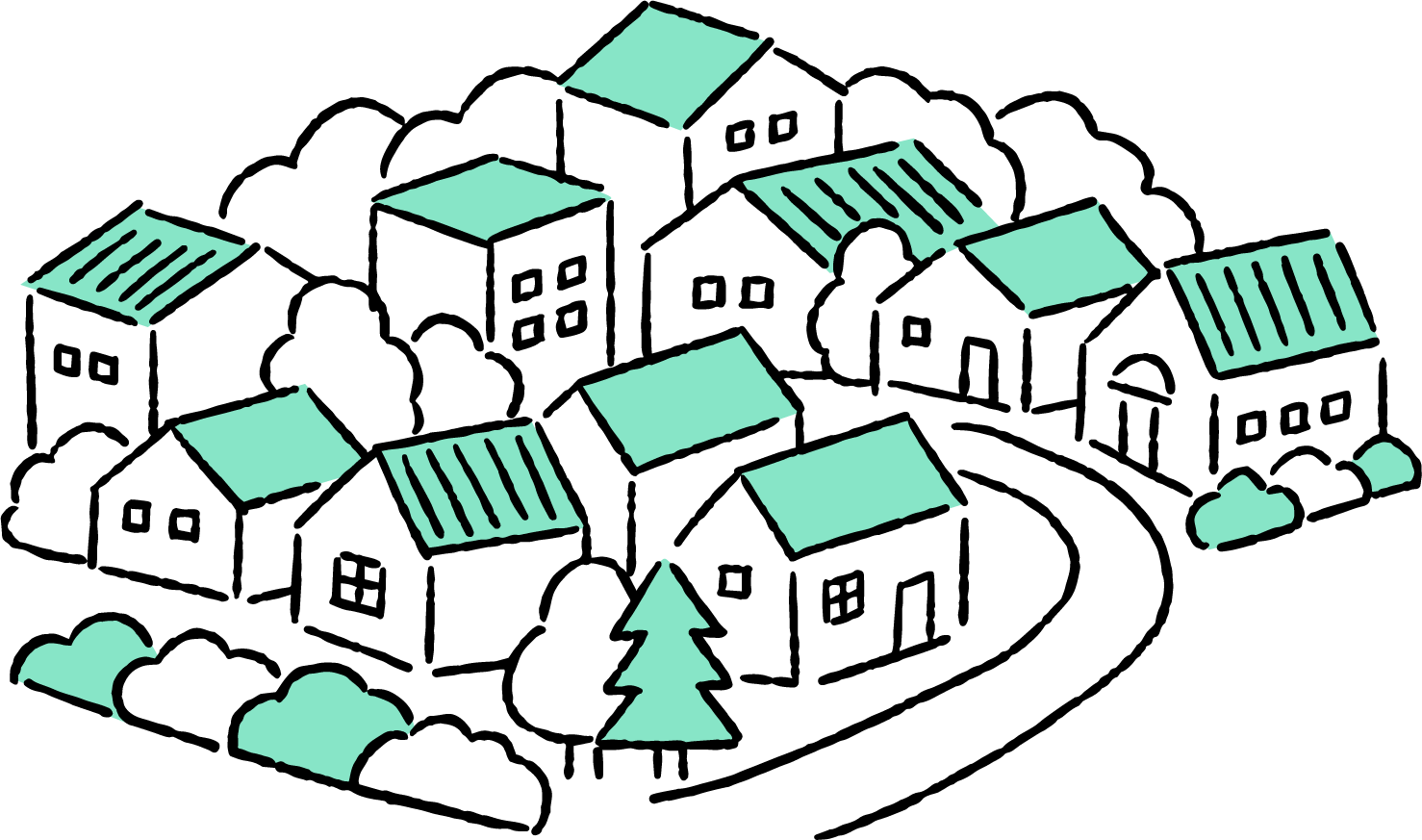 住宅のイラスト